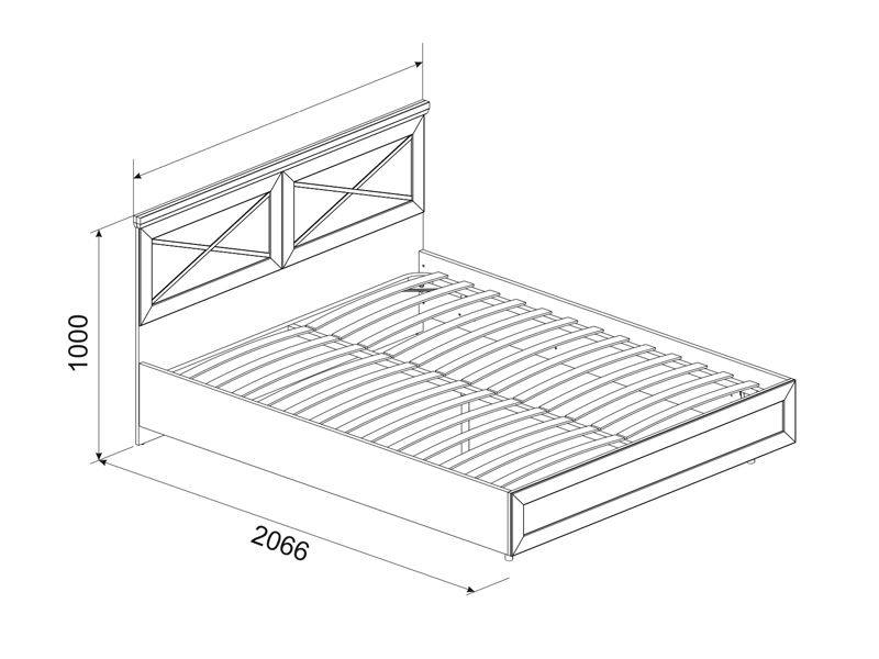 Кровать двухспальная 1800